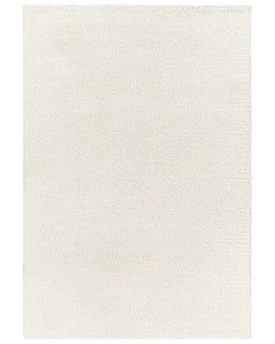 Surya Cloudy Shag Polyester Rug In White