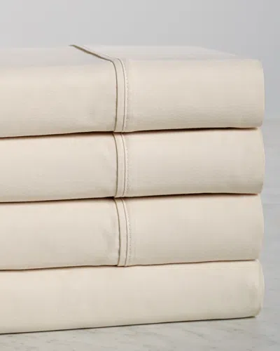 Superior 300 Thread Count Egyptian Cotton Solid Deep Pocket Sheet Set In White
