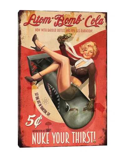 Icanvas Atom Bomb Cola By Steve Goad Wall Art In Multi