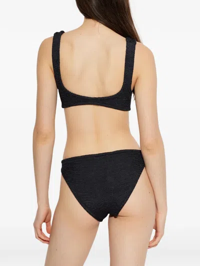 Paramidonna Emily Textured Two-piece Bikini In Black