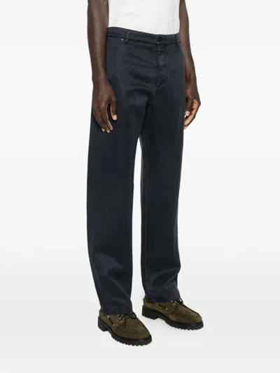 Massimo Osti Studio Belt-loop Buttoned Trousers In Black