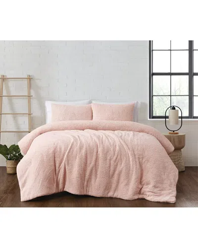 Brooklyn Loom Marshmallow Sherpa Comforter Sets In Pink