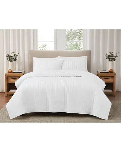 Brooklyn Loom Solid Cotton Percale Quilt Set
