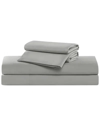 Truly Soft Green Solid Sheet Set In Gray