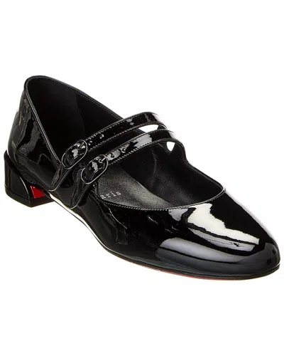 Christian Louboutin Women Miss Jane Patent Leather Ballets In Black