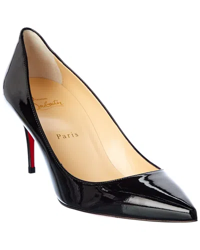 Christian Louboutin Apostrophy Leather Pointed Red-sole Pumps In Multi