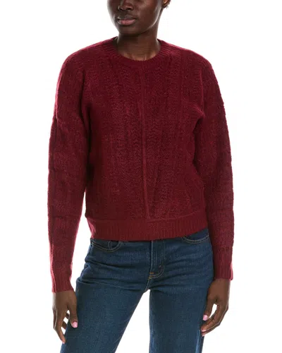 Splendid Delaney Textured Sweater In Red