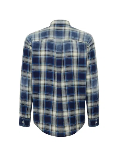 Dsquared2 Plaid Button-front Shirt In Blue