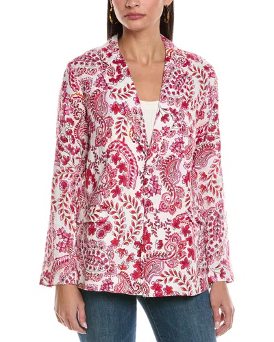 Johnny Was Linen Blazer In Multi