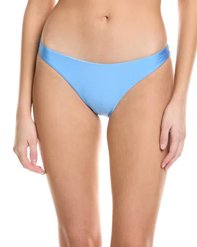 Milly Gloss Bikini Bottom In Blue