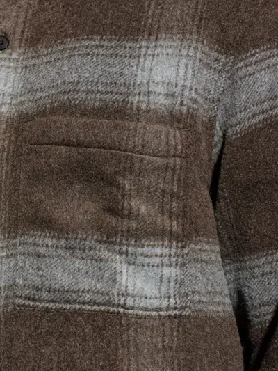 Samsoe & Samsoe Sacastor Check-pattern Button Shirt In Green