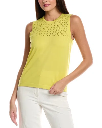 St John St. John Float Knit Shell In Yellow
