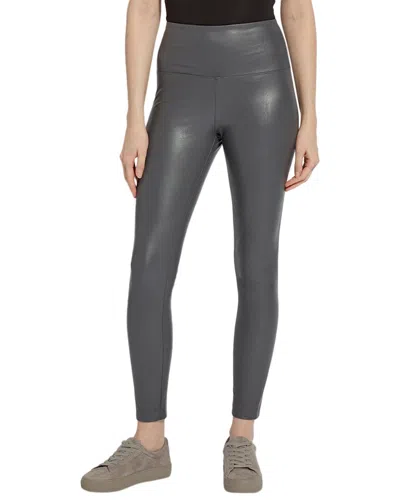 Lyssé Lysse Textured Leather Legging In Gray