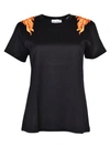Rabanne Flame Patch T-shirt In Black