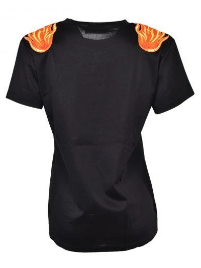 Shop Rabanne Paco  Flame Patch T-shirt In Black