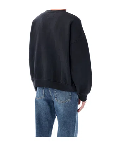 Rhude Black Crewneck Pullover In Black