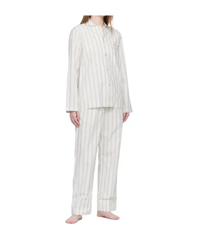 Tekla Drawstring Striped Pajama Pants In Multi