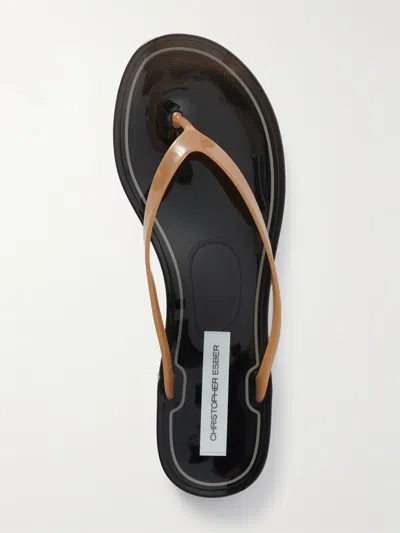 Christopher Esber Jo Flip Flops In Brown