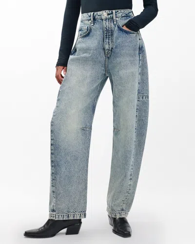 Rag & Bone Charlie Panelled Frayed Jeans In Multi