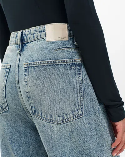 Rag & Bone Charlie Panelled Frayed Jeans In Multi