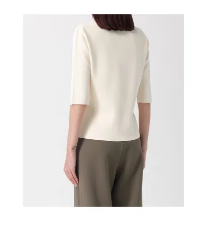 Max Mara Short-sleeved T-shirt In White
