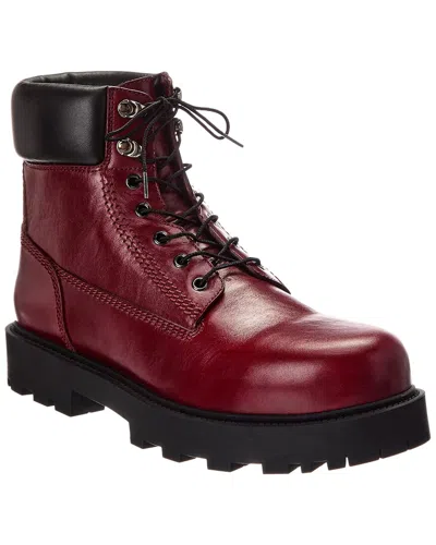 Givenchy Show Leather Boot In Red