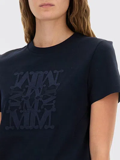 Max Mara Graphic T-shirt In Blue