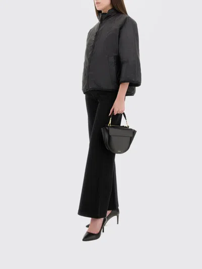 Max Mara The Cube Reversible Water-repellent Canvas Cape Coats Black In Black