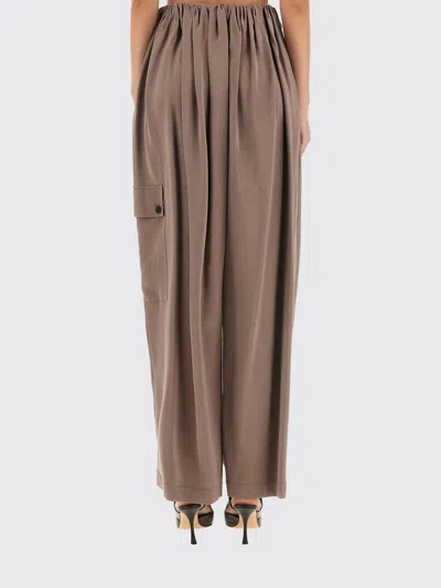 Alysi Cargo Pants Ruffled Effect In Nude
