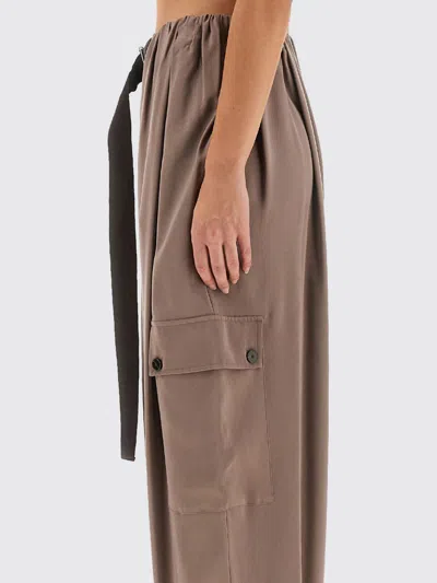 Alysi Cargo Pants Ruffled Effect In Nude