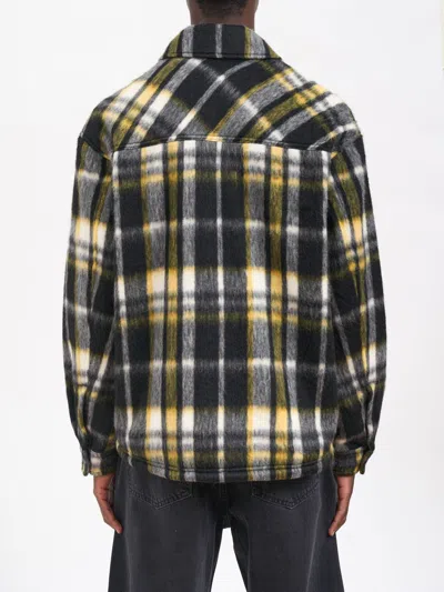 Represent Textured Overshirt Jacket With Bold Plaid Pattern In Multi