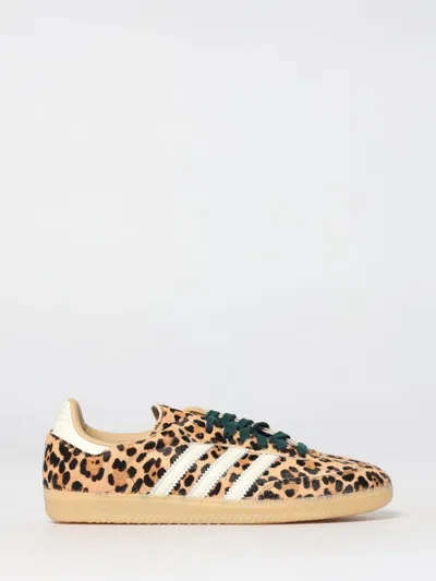 Adidas Originals Handball Spezial Leopard-print Leather Sneakers In Animal Print