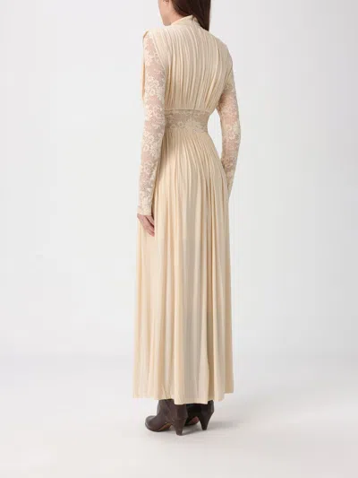 Zimmermann Ruched Stretch-jersey And Lace Maxi Dress In Neutral