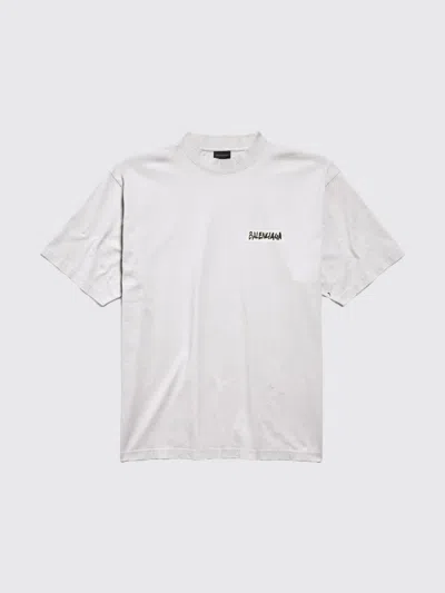 Balenciaga Oversized Logo-print Cotton-jersey T-shirt In White
