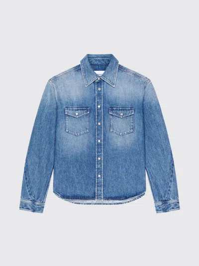 Givenchy Couture Seam Shirt In Shadow Washed Denim Clothing In Blue