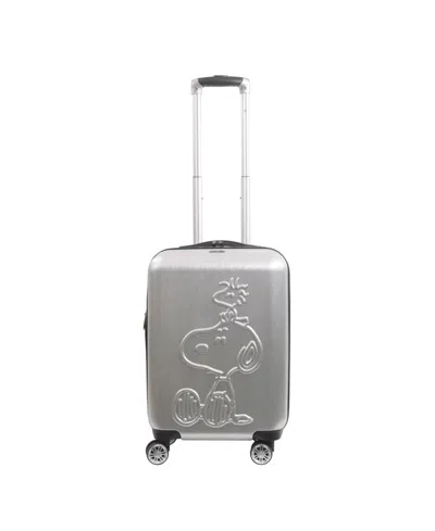 Ful Embossed Molded Medium Hardside Carry-on Spinner In Silver