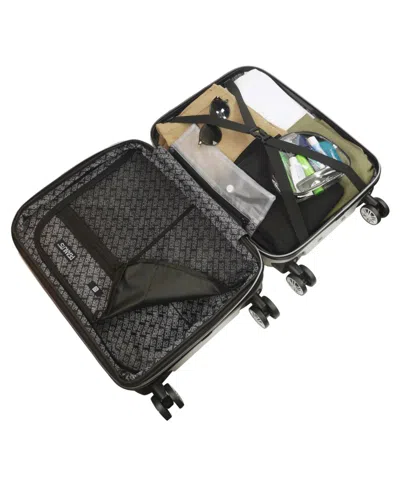 Ful Embossed Molded Medium Hardside Carry-on Spinner In Silver