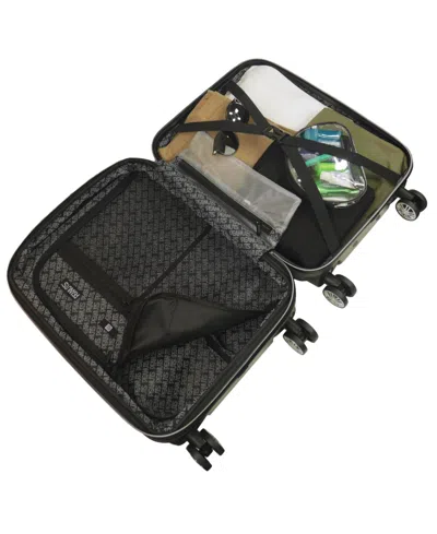 Ful Embossed Molded Medium Hardside Carry-on Spinner In Black
