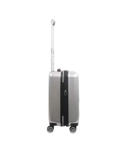 Ful Embossed Molded Medium Hardside Carry-on Spinner In Silver