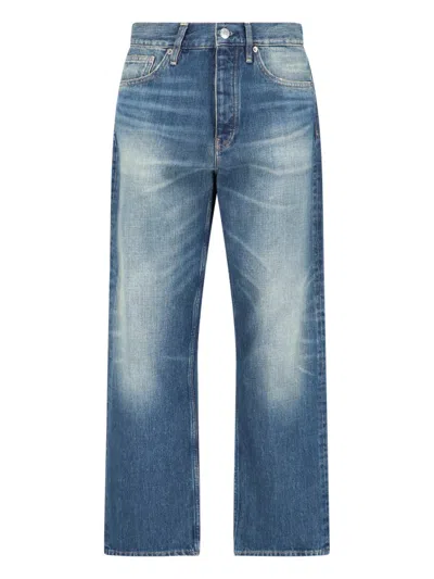Sunflower Loose Fit Vintage-washed Organic Denim Jeans In Blue