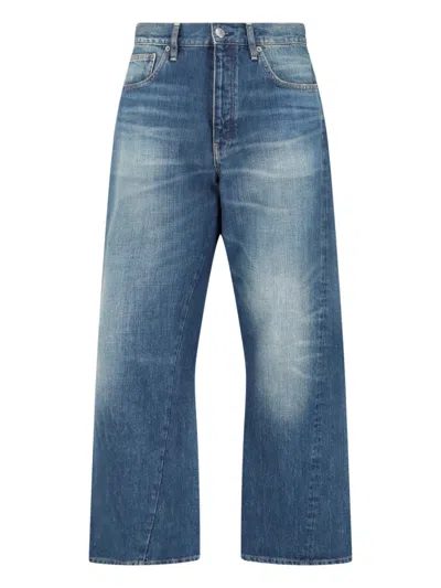 Sunflower Loose Fit Vintage-washed Organic Denim Jeans In Blue