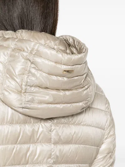 Herno Women Nylon Short Down Jacket In Neutral