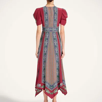 La Doublej Silk Printed Maxi Dress In Multi