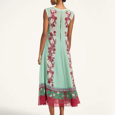 La Doublej Silk Chiffon Printed Maxi Dress In Multi