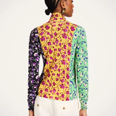 La Doublej Silky Turtleneck In Multi