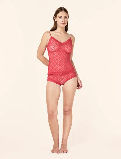 Papinelle Lulu Lace Boyshort Pantie In Red