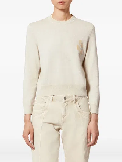 Isabel Marant Étoile Lanta Logo-detail Pullover In Neutral