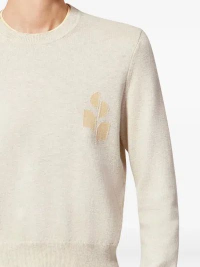 Isabel Marant Étoile Lanta Logo-detail Pullover In Neutral