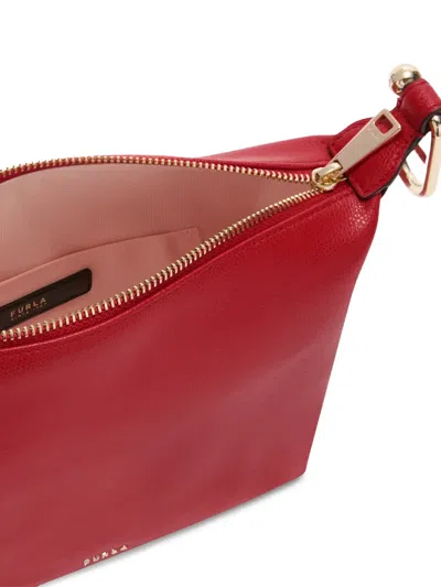 Furla Textured Straps Shoulder Bag In White