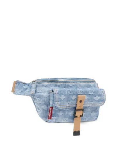 Dsquared2 Monogram-patterned Belt Bag In Red